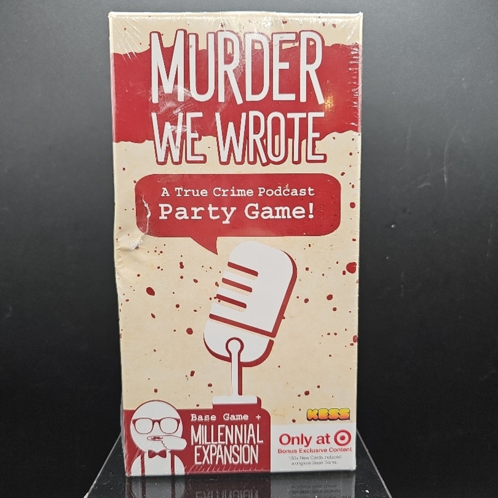 Murder We Wrote KESS Expanded Party Game True Crime Podcast 150 Cards